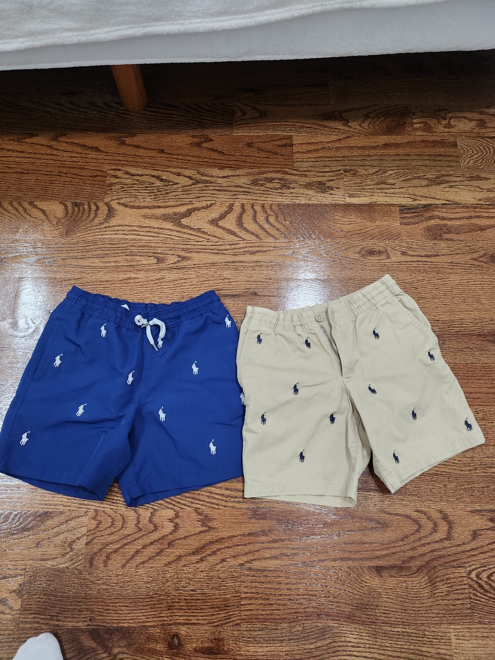 Ralph Lauren Polo Embroidered Shorts - Blue & Khaki